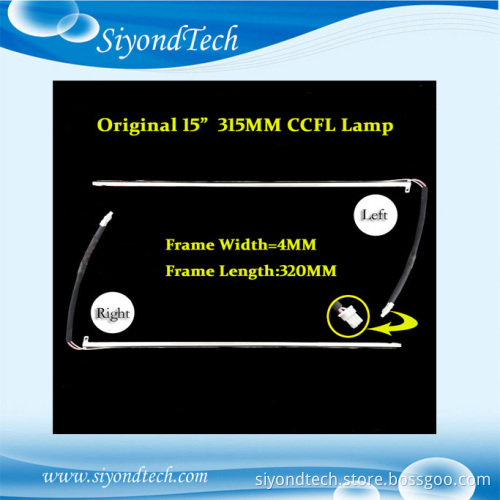 Original New Total 320MM*4MM CCFL Lamp CCFL Tube Code Cathode Fluorescent With Lamp Frame For 15" LCD Screen